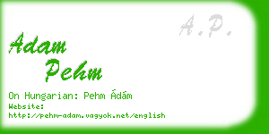 adam pehm business card